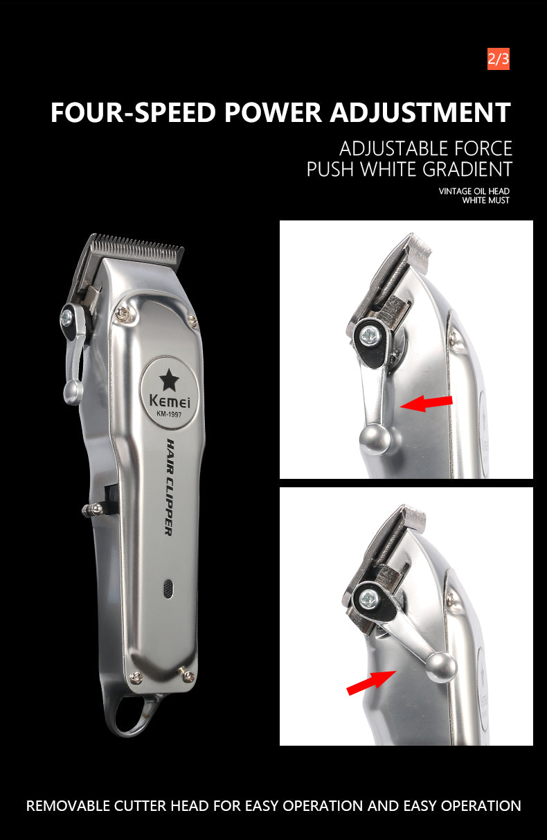 MÁQUINA DE CORTE KEMEI HAIR CLIPPER KM-1997
