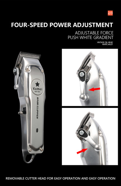 MÁQUINA DE CORTE KEMEI HAIR CLIPPER KM-1997